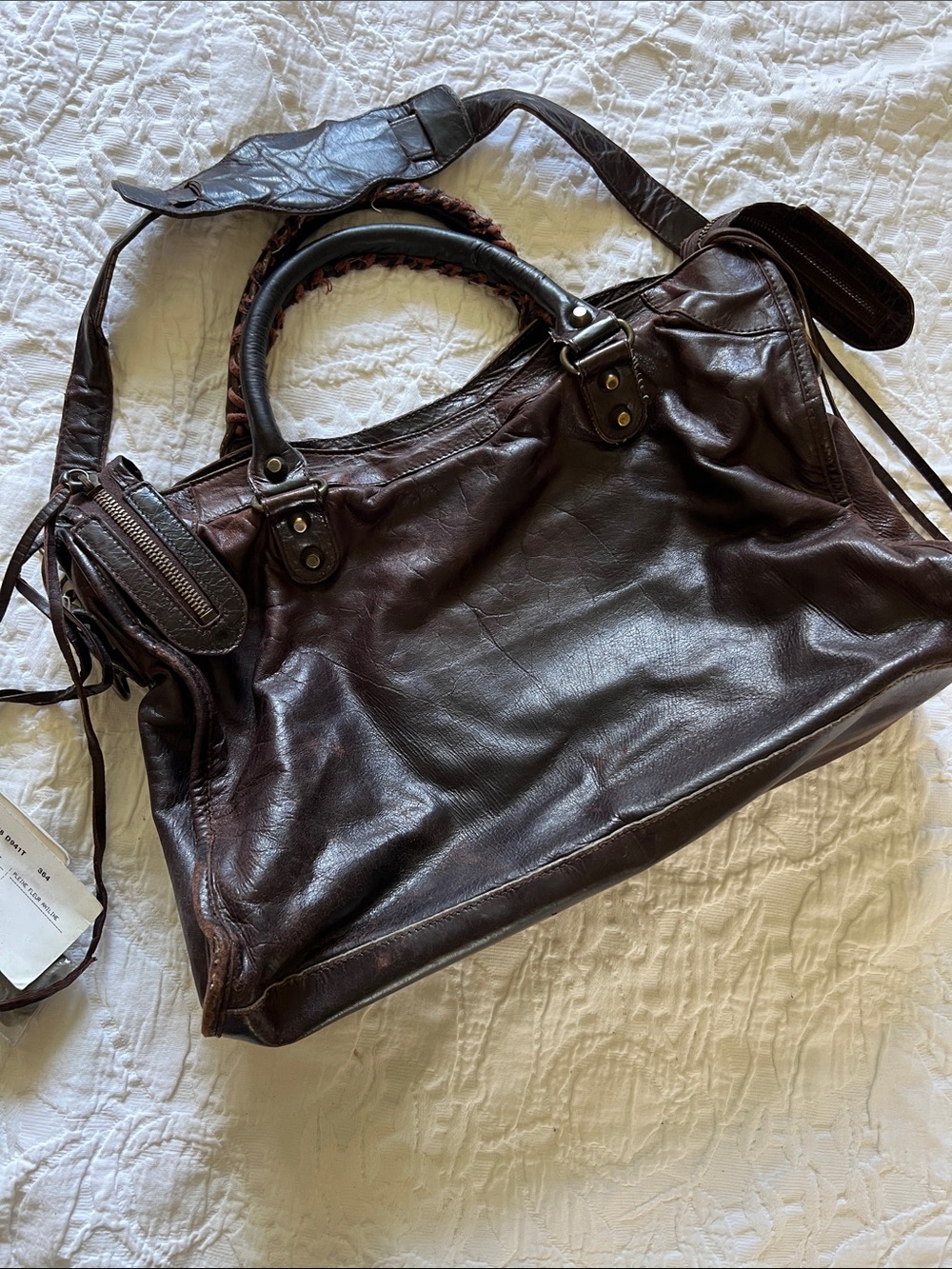 Balenciaga the City Leather Brown Shoulder Bag - Picture 9 of 17